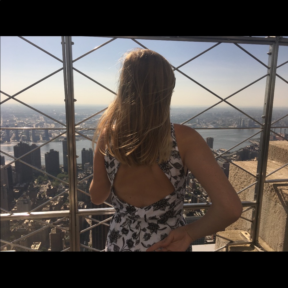 Black and White Cutout Romper - Picture 5 of 5